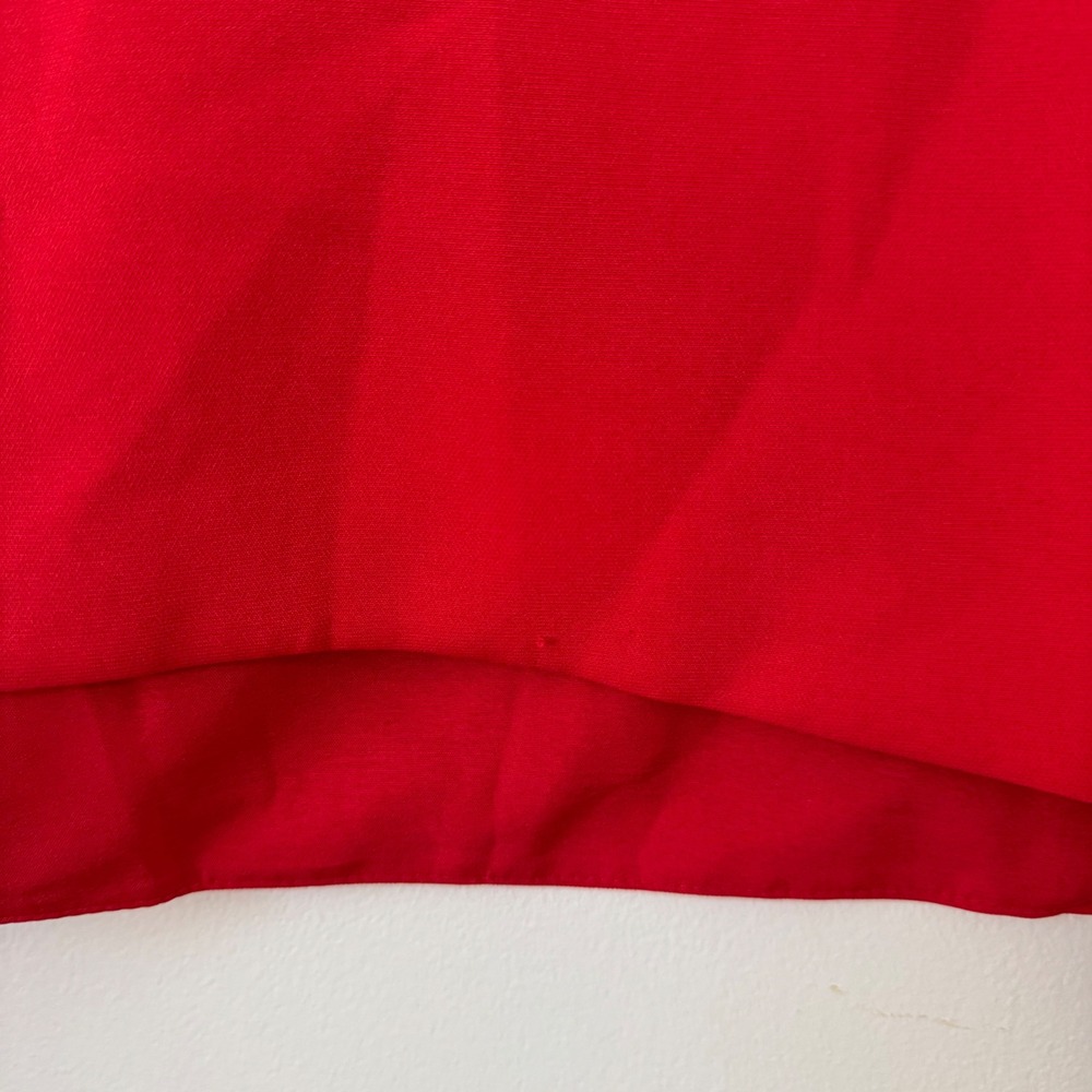 Anthropologie Mare Mare V-Neck Cape Blouse Women's Size Small Red - Picture 8 of 8